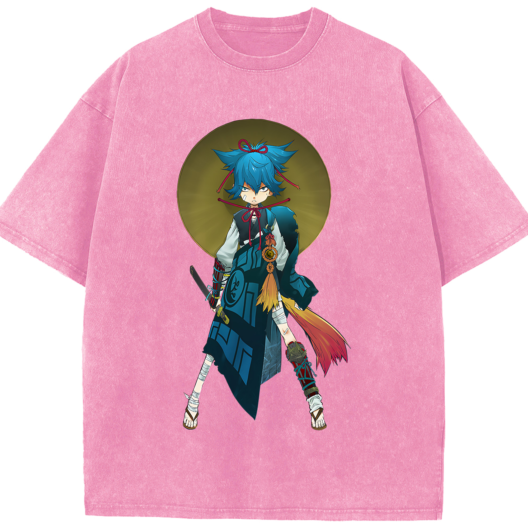（画像用） 刀剣乱舞 Touken Ranbu 綿100% ヴィンテージ風 半袖Tシャツ（フロントプリント）